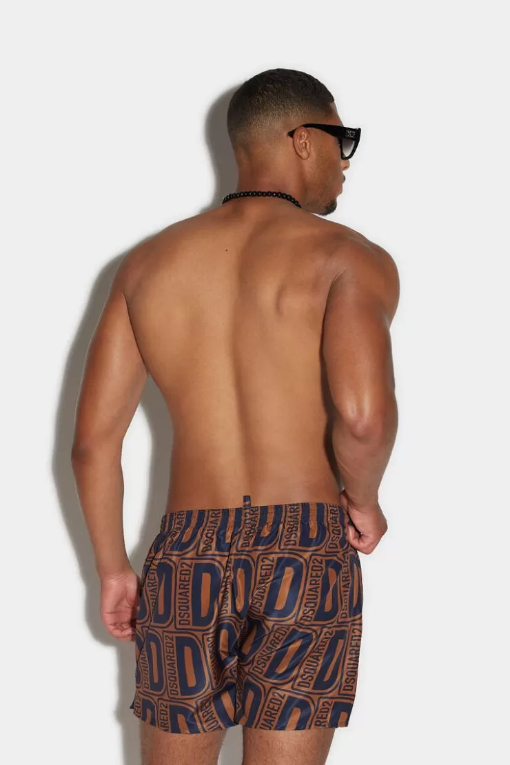 Dsquared2 Allover Monogram Boxer Midi>Uomo Costumi