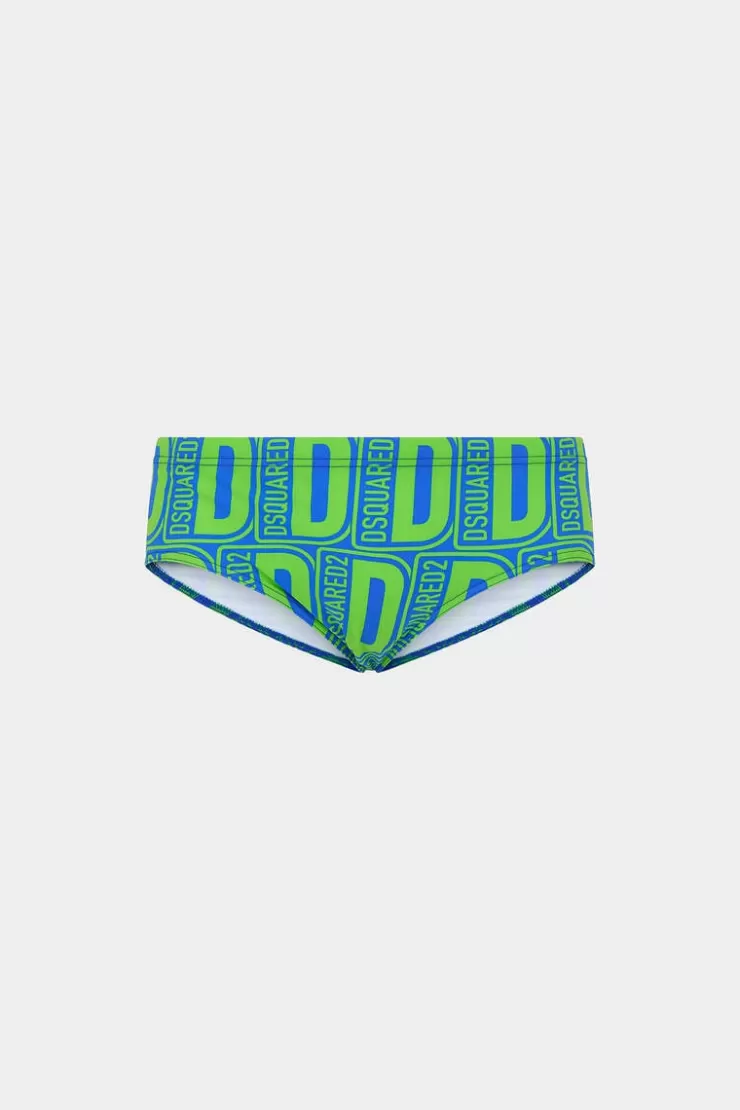 Dsquared2 Allover Monogram Swim Brief>Uomo Costumi