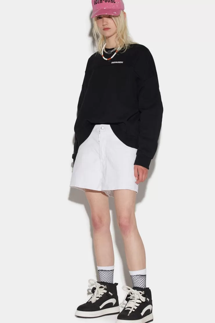 Dsquared2 Baggy Shorts>Donna Pantaloni Corti