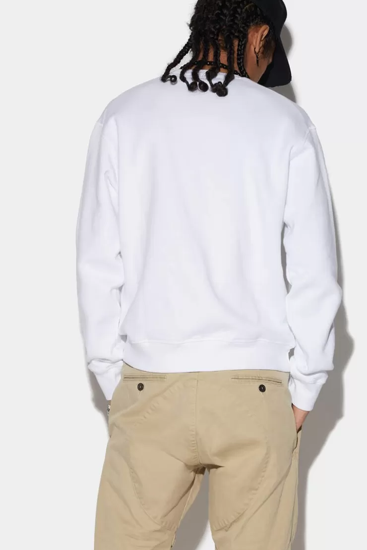 Dsquared2 Be Icon Outline Sweatshirt>Uomo Felpe