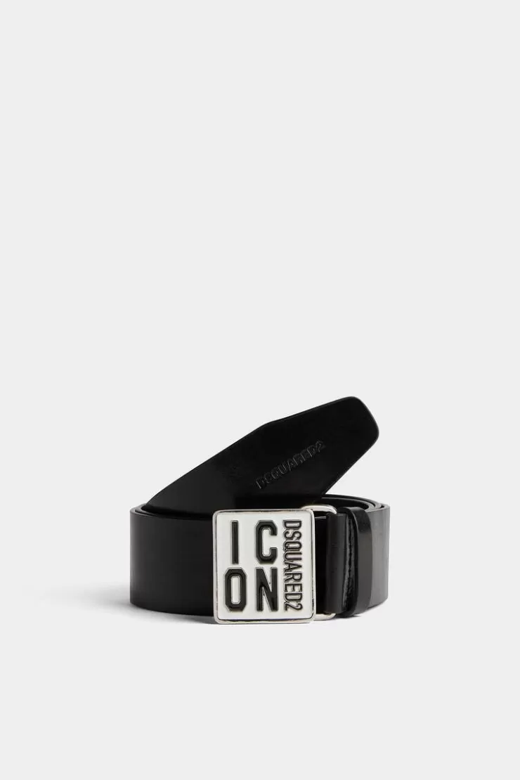 Dsquared2 Be Icon Plaque Belt>Uomo Cinture