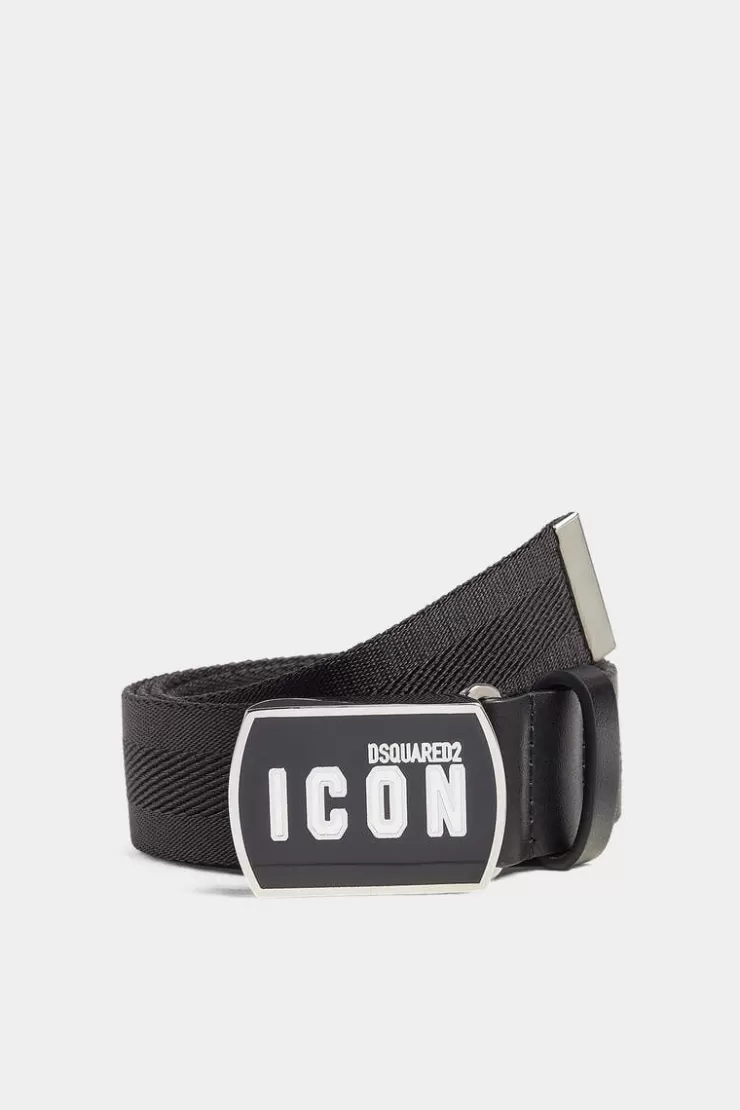 Dsquared2 Be Icon Plaque Belt>Uomo Cinture