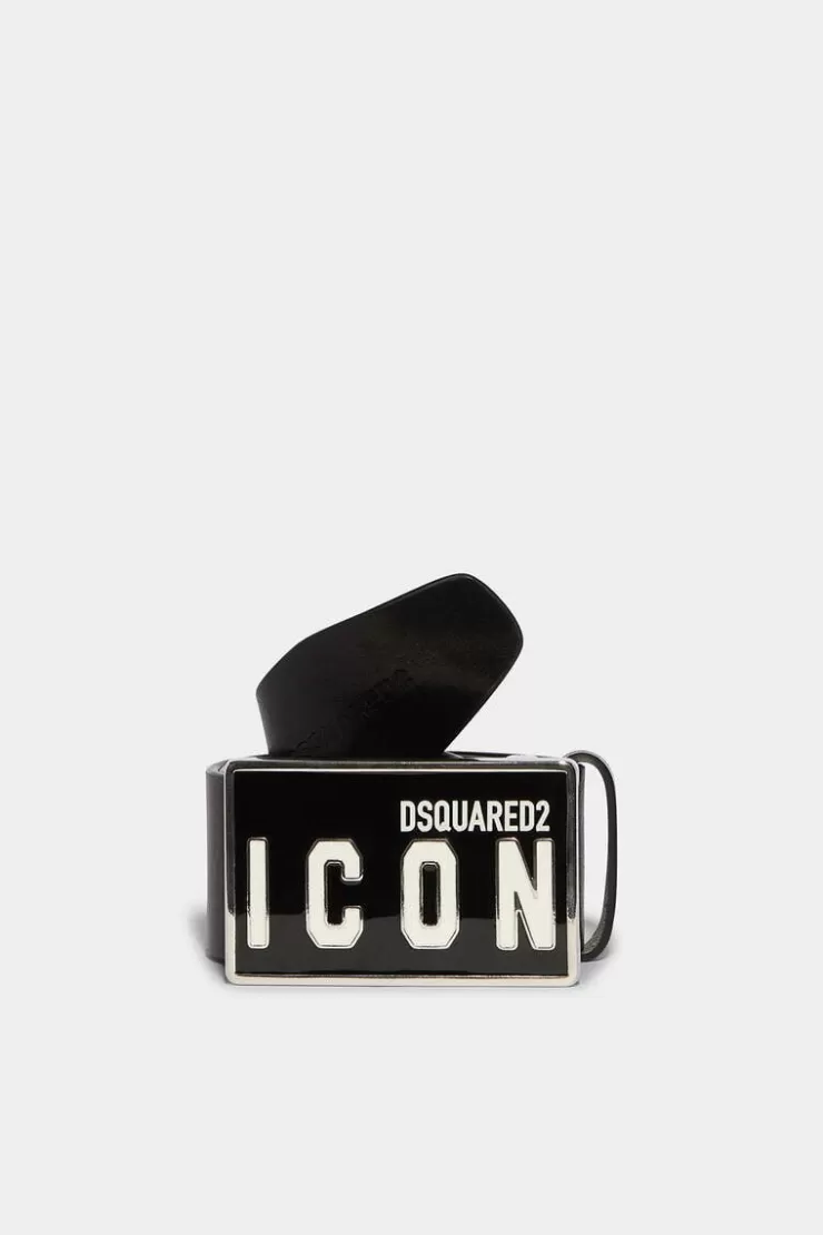 Dsquared2 Be Icon Plaque Belt>Uomo Cinture