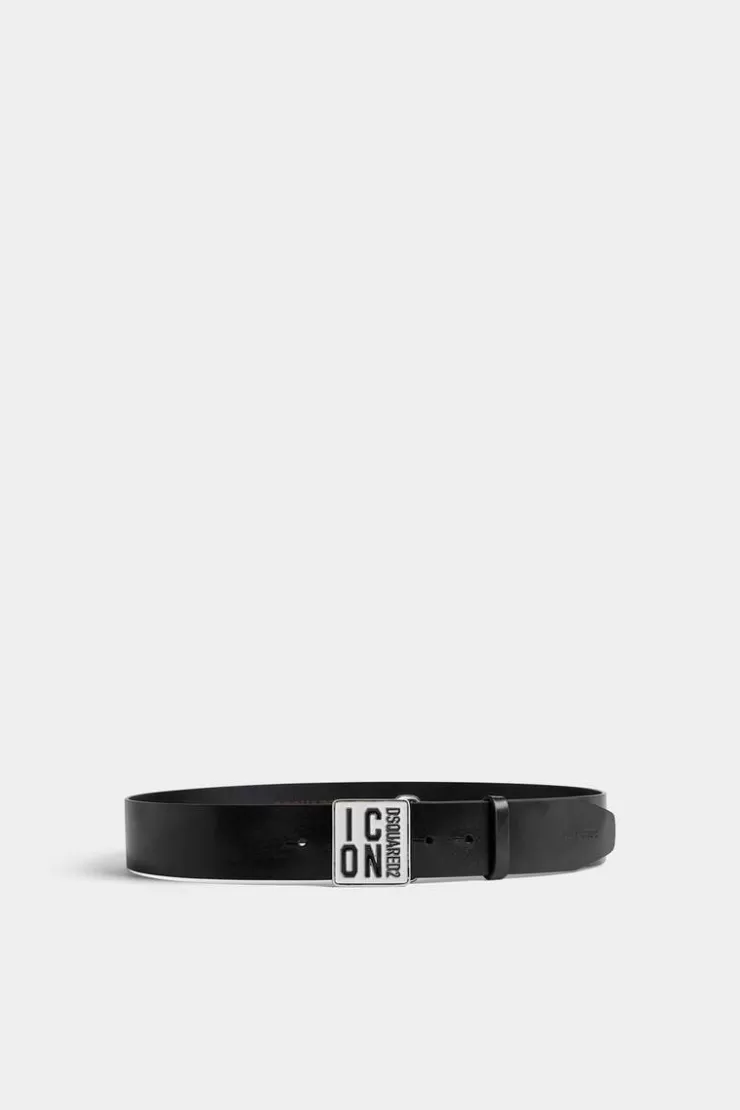 Dsquared2 Be Icon Plaque Belt>Uomo Cinture