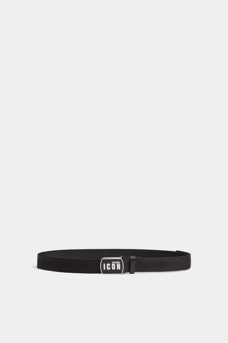 Dsquared2 Be Icon Plaque Belt>Uomo Cinture