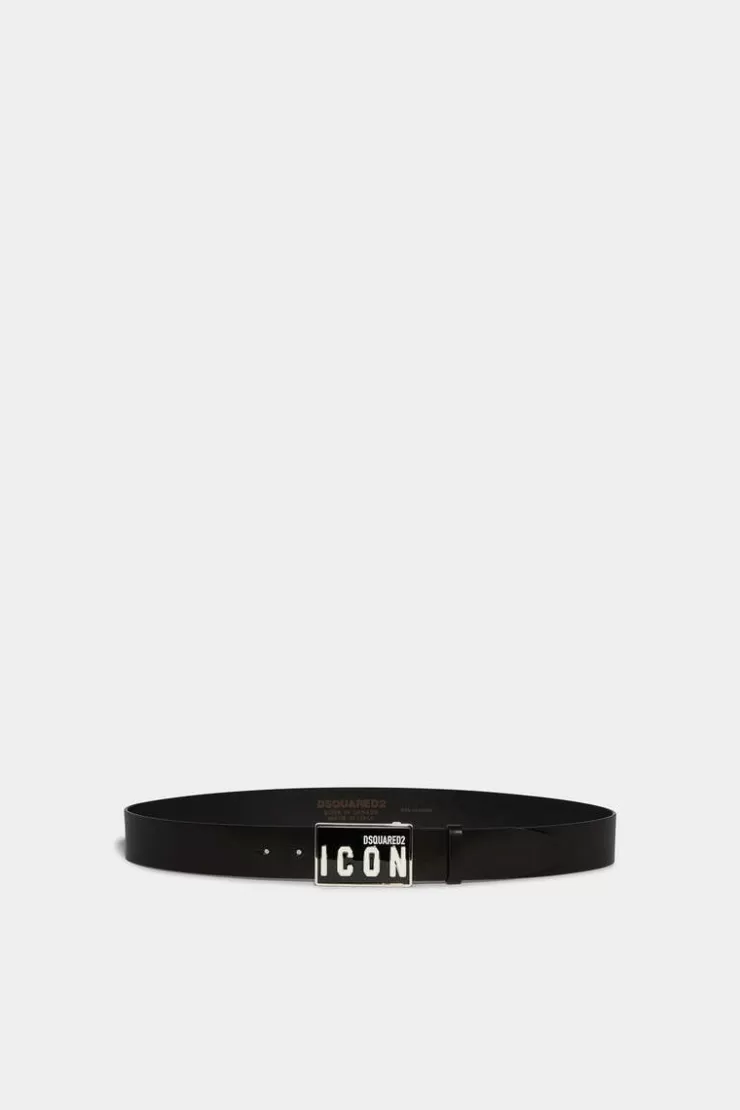 Dsquared2 Be Icon Plaque Belt>Uomo Cinture