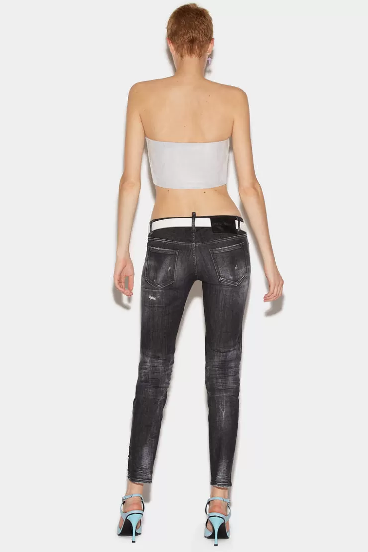 Dsquared2 Black Clean Wash Jennifer Jeans>Donna Jeans