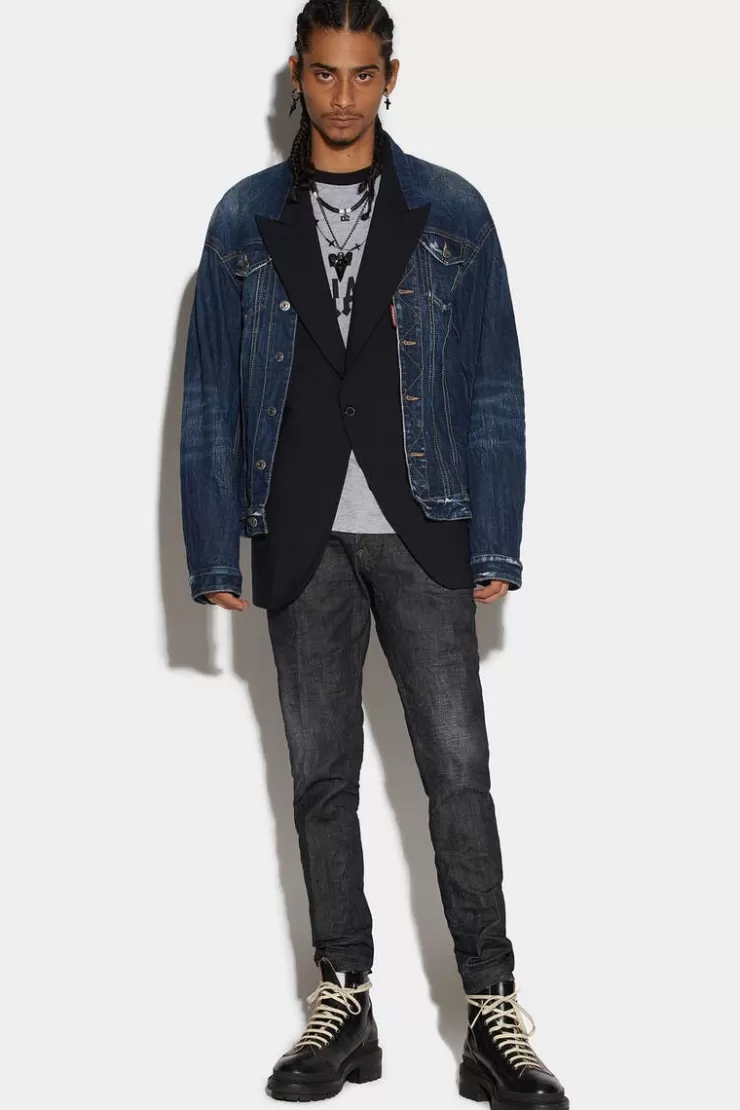 Dsquared2 Black Clean Wash Skater Jeans>Uomo Jeans