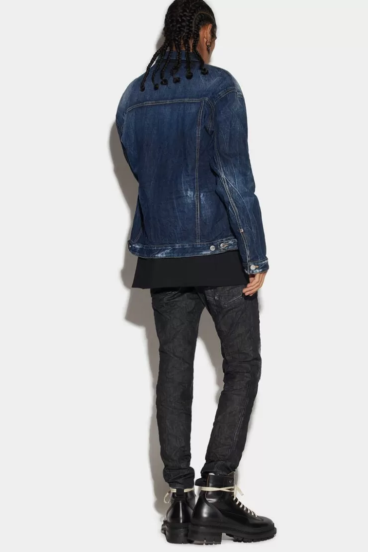 Dsquared2 Black Clean Wash Skater Jeans>Uomo Jeans