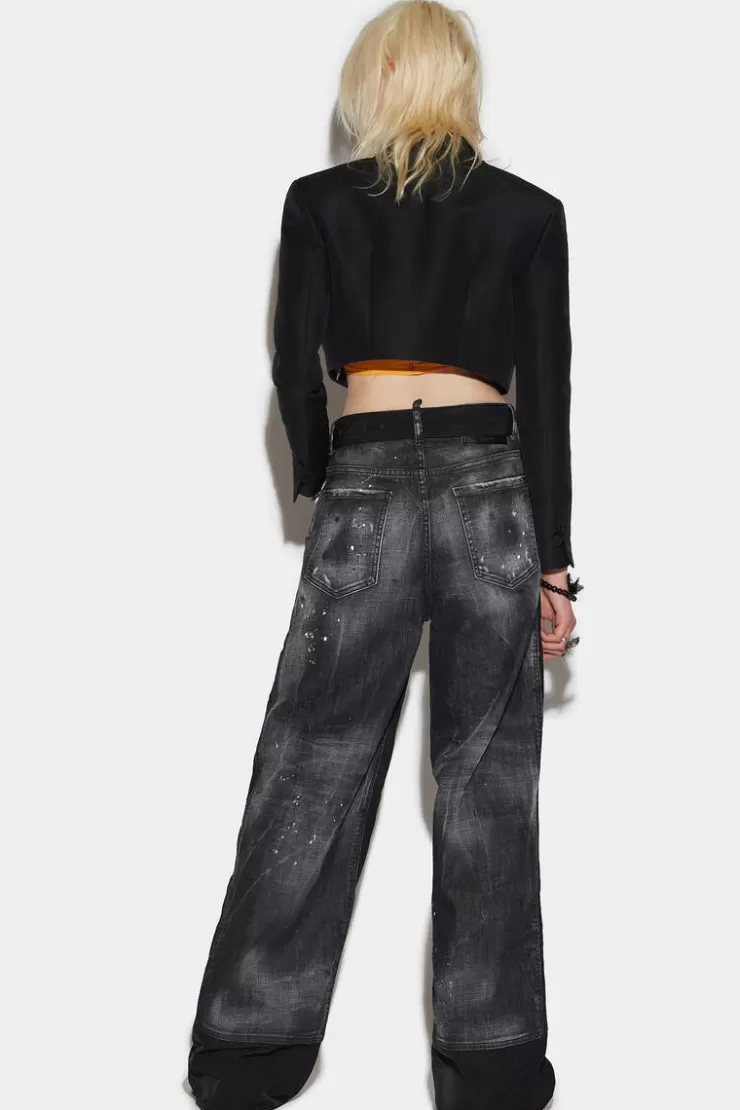 Dsquared2 Black Wash Traveller Jeans>Donna Jeans