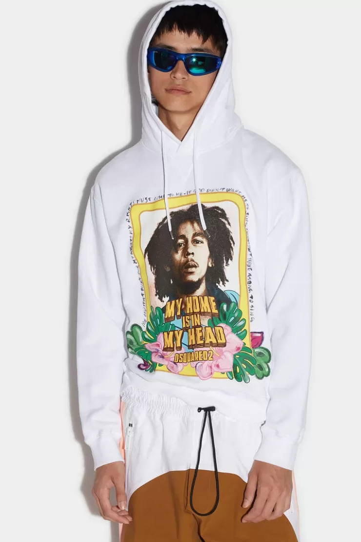 Dsquared2 Bob Marley Cool Hoodie>Uomo Felpe