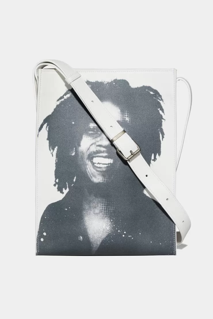 Dsquared2 Bob Marley Shoulder Bag>Uomo Borse Shopping