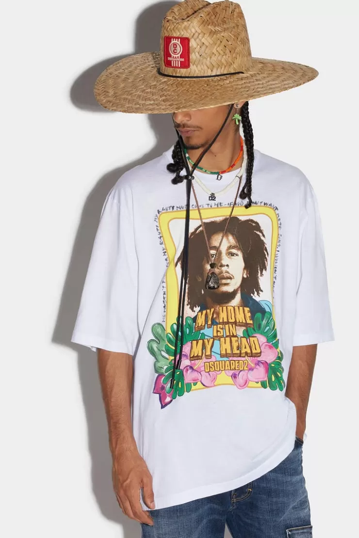 Dsquared2 Bob Marley Skater T-Shirt>Uomo T-Shirt & Polo