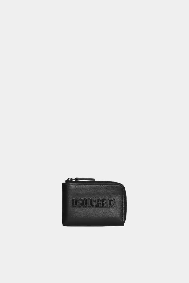 Dsquared2 Bob Zip Wallet>Donna Piccola Pelletteria