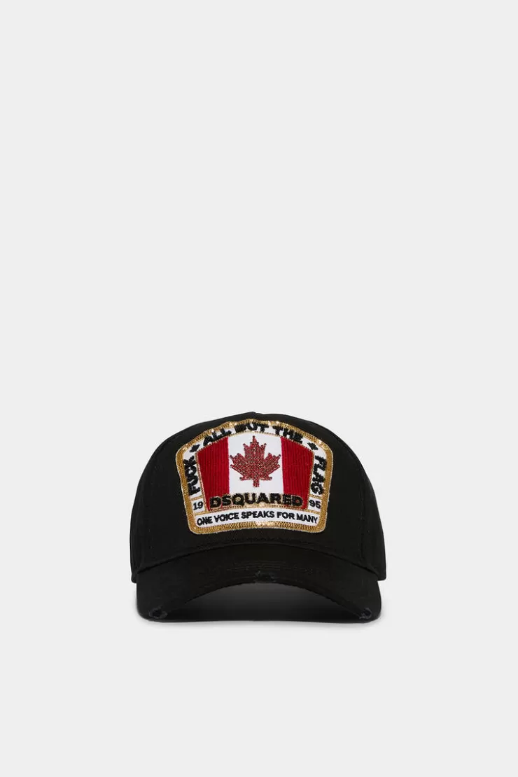 Dsquared2 Canadian Flag Baseball Cap>Donna Cappelli