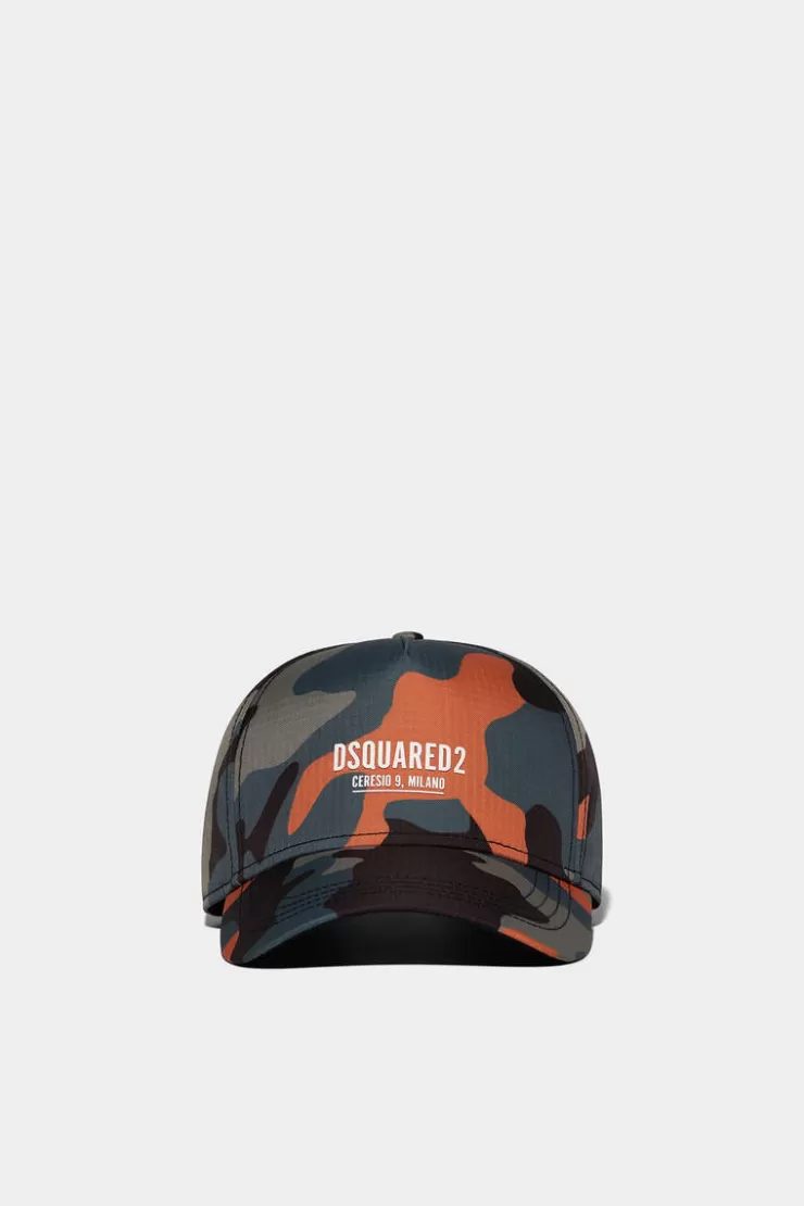 Dsquared2 Ceresio 9 Camo Baseball Cap>Donna Cappelli