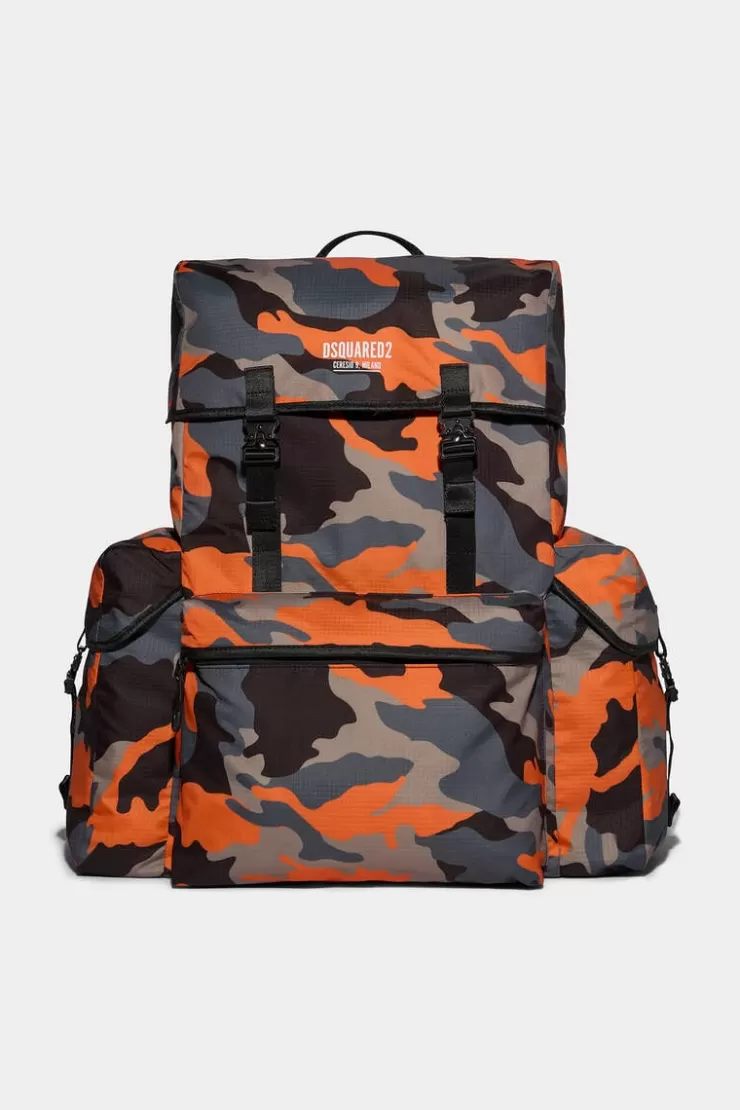 Dsquared2 Ceresio 9 Camo Big Backpack>Donna Zaini