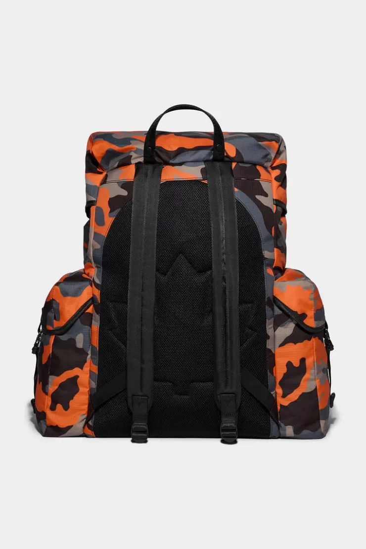 Dsquared2 Ceresio 9 Camo Big Backpack>Donna Zaini