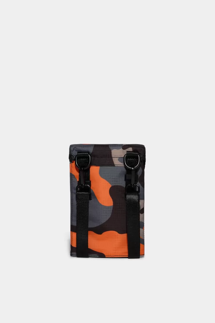 Dsquared2 Ceresio 9 Camo Travel Neck Wallet>Donna Piccola Pelletteria