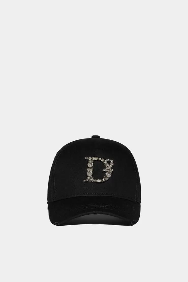 Dsquared2 D2 Crystal Statement Baseball Cap>Donna Cappelli