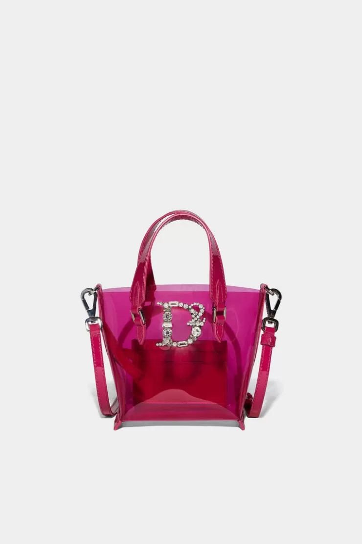 Dsquared2 D2 Crystal Statement Shopping Bag>Donna Borse A Tracolla