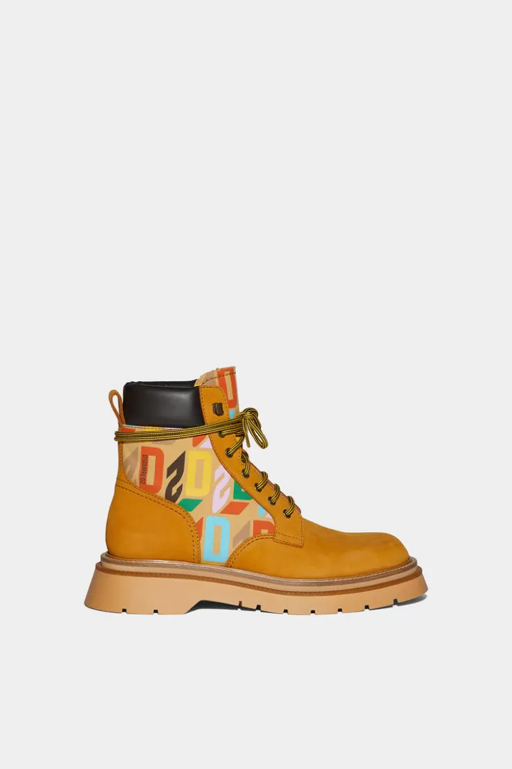 Dsquared2 D2 Monogram Ankle Boots>Uomo Stivali