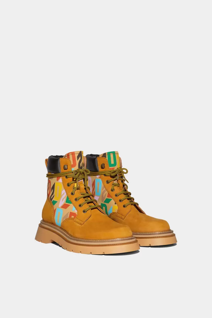 Dsquared2 D2 Monogram Ankle Boots>Uomo Stivali