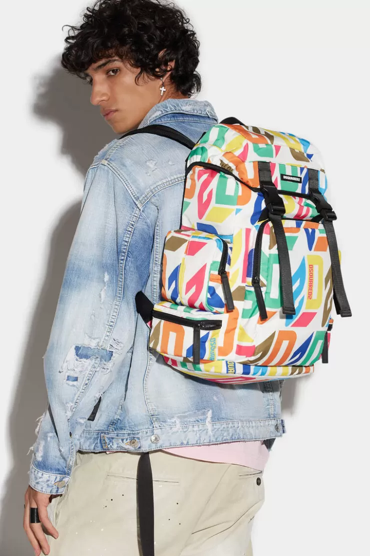 Dsquared2 D2 Monogram Backpack>Uomo Zaini