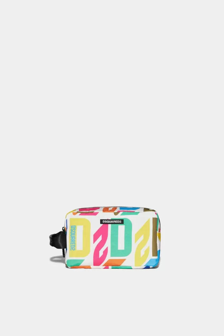 Dsquared2 D2 Monogram Beauty Case>Donna Piccola Pelletteria