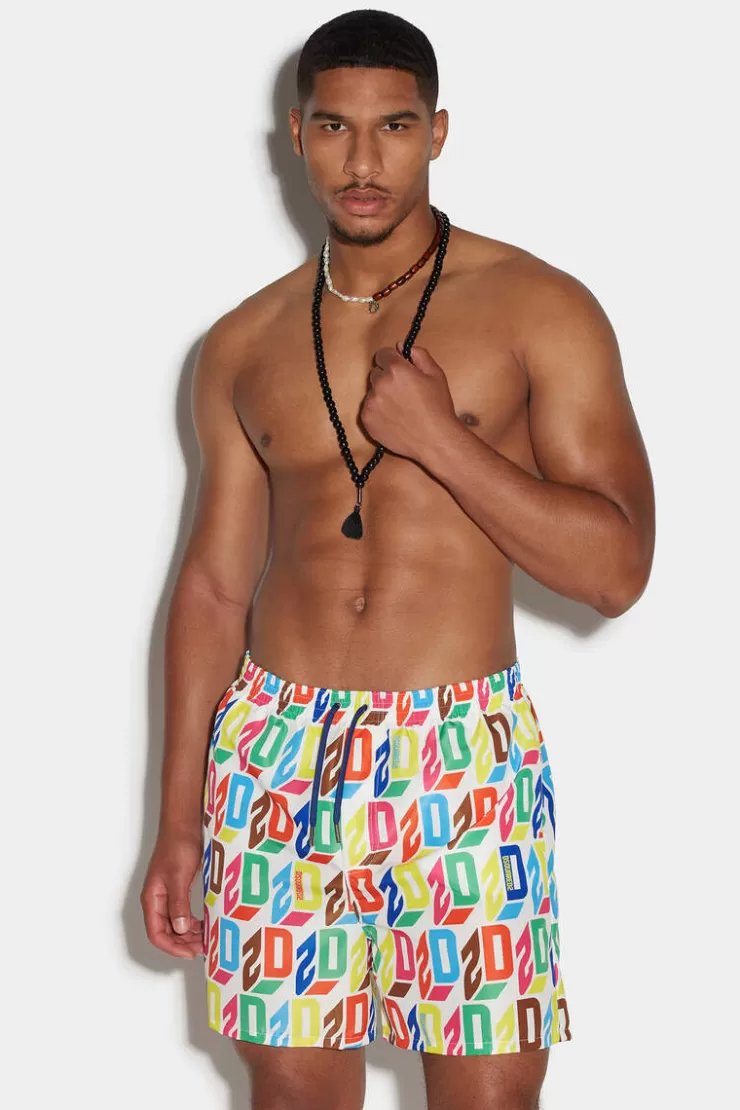 Dsquared2 D2 Monogram Boxer>Uomo Costumi