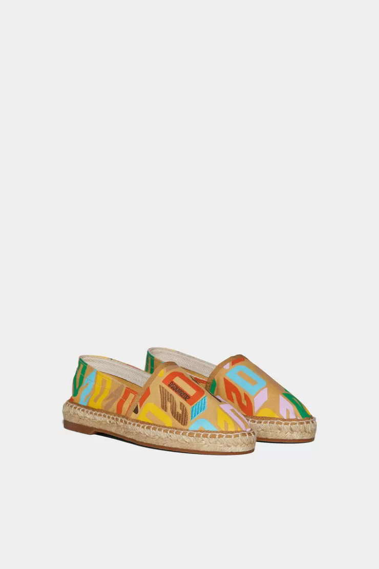 Dsquared2 D2 Monogram Espadrilles>Donna Mocassini