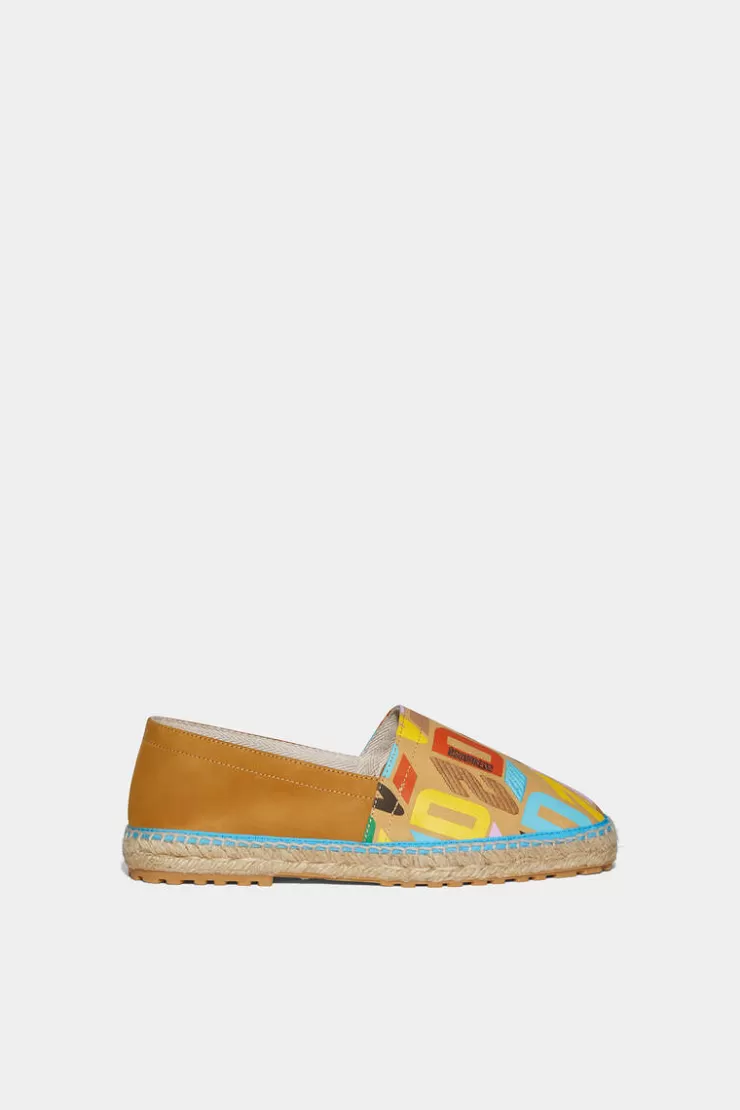 Dsquared2 D2 Monogram Flat Espadrilles>Uomo Mocassini