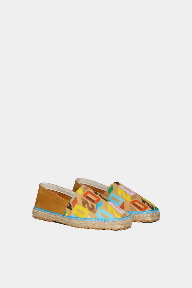 Dsquared2 D2 Monogram Flat Espadrilles>Uomo Mocassini