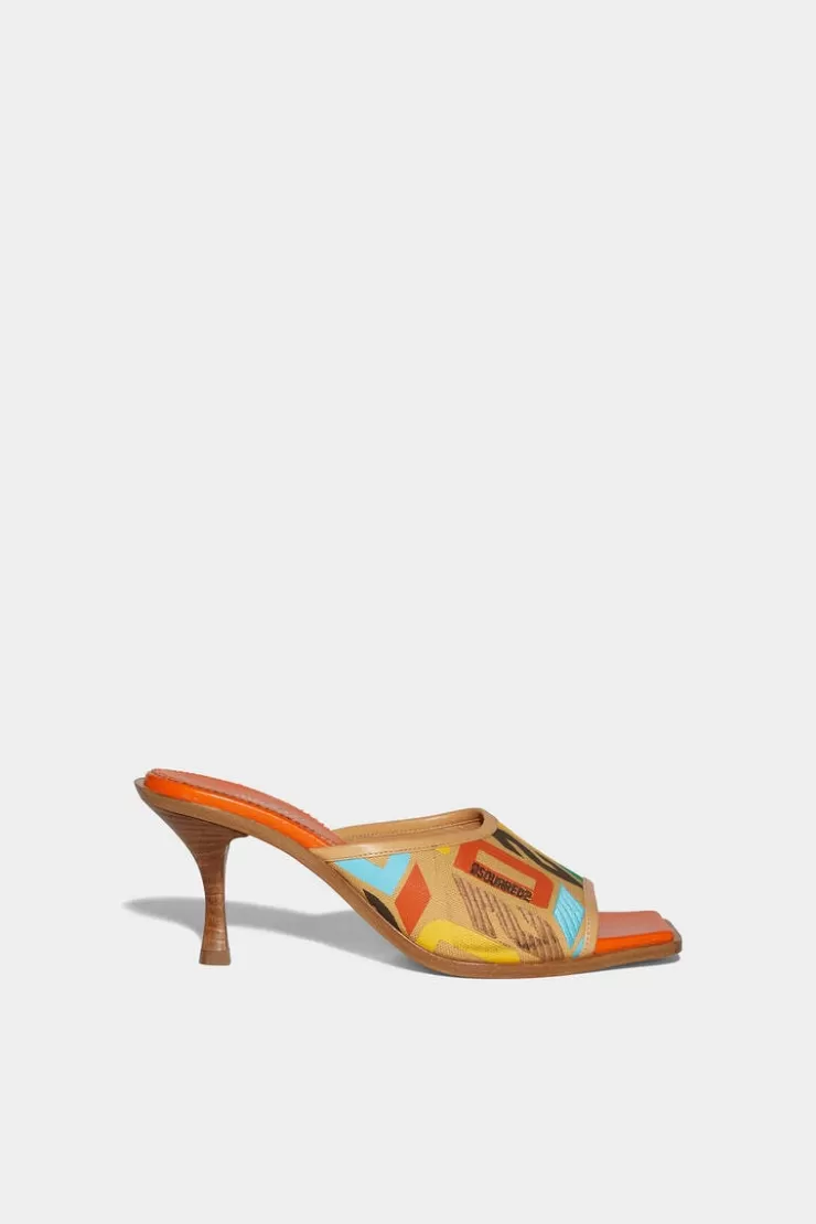 Dsquared2 D2 Monogram Sandals>Donna Sandali