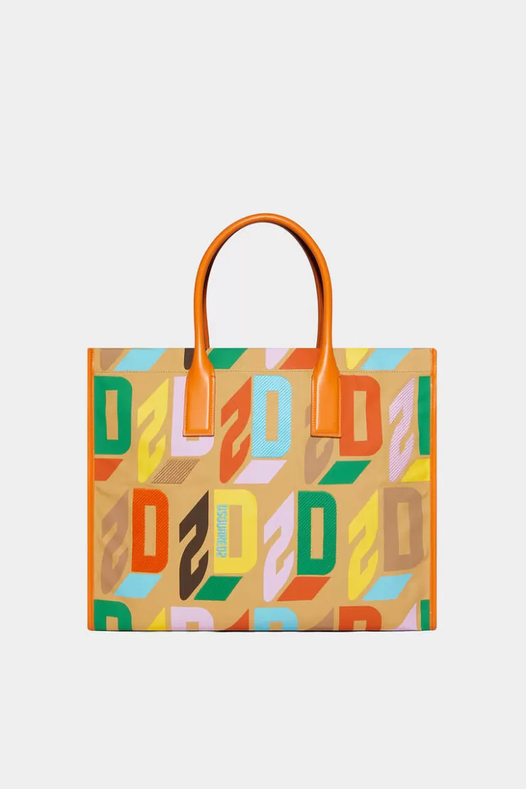 Dsquared2 D2 Monogram Shopping Bag>Donna Borse A Spalla