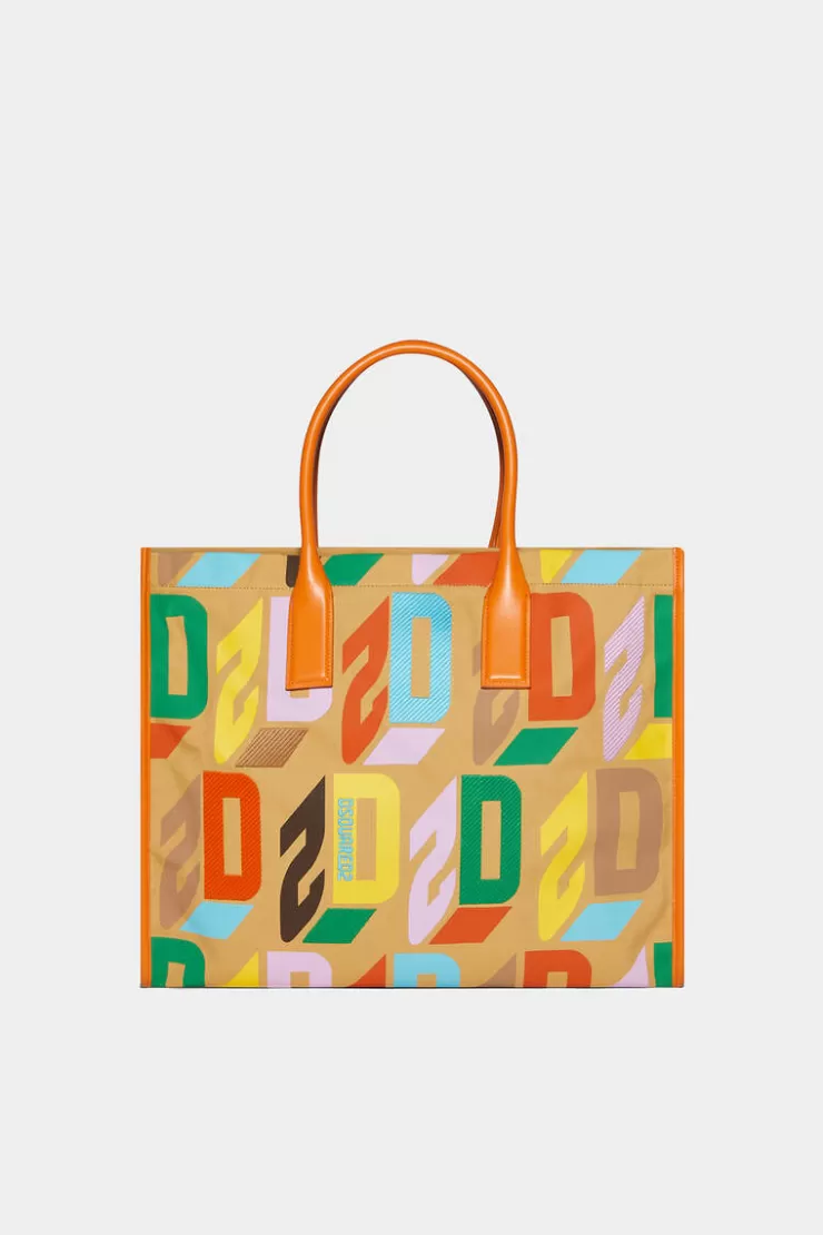 Dsquared2 D2 Monogram Shopping Bag>Donna Borse A Spalla