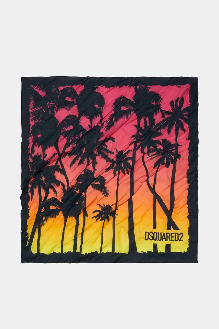 Dsquared2 D2 Palms Bandana>Uomo Sciarpe