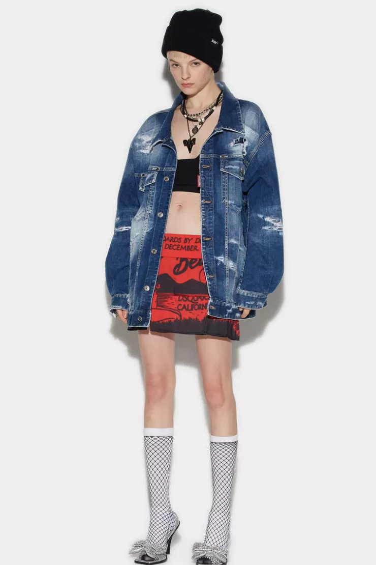 Dsquared2 D2 South Beach Skirt>Donna Gonne