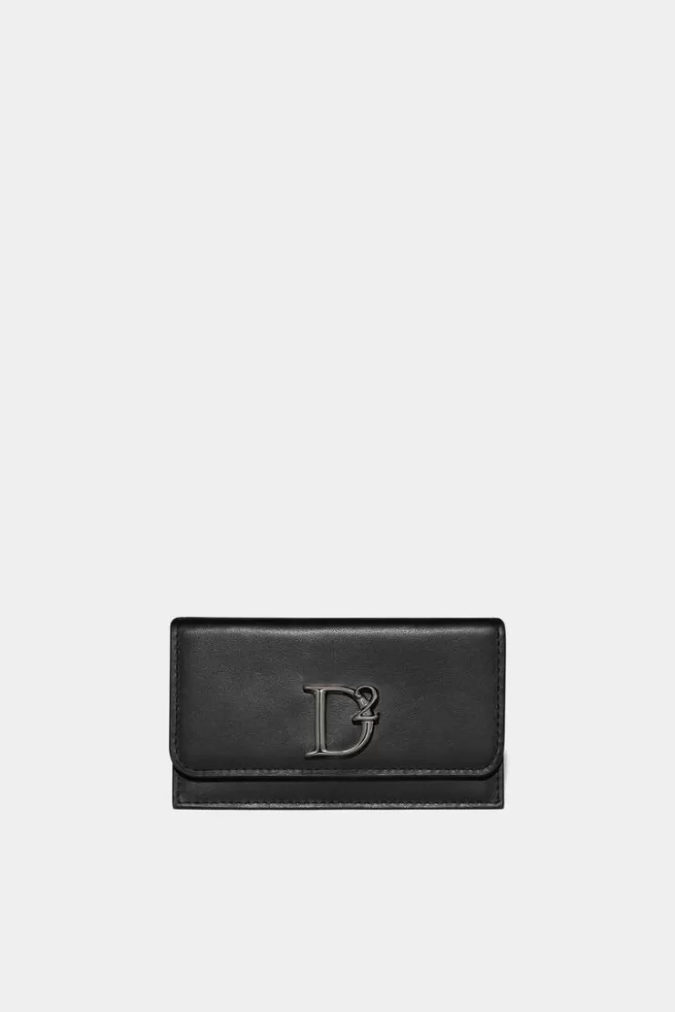 Dsquared2 D2 Statement Credit Card Holder>Donna Piccola Pelletteria