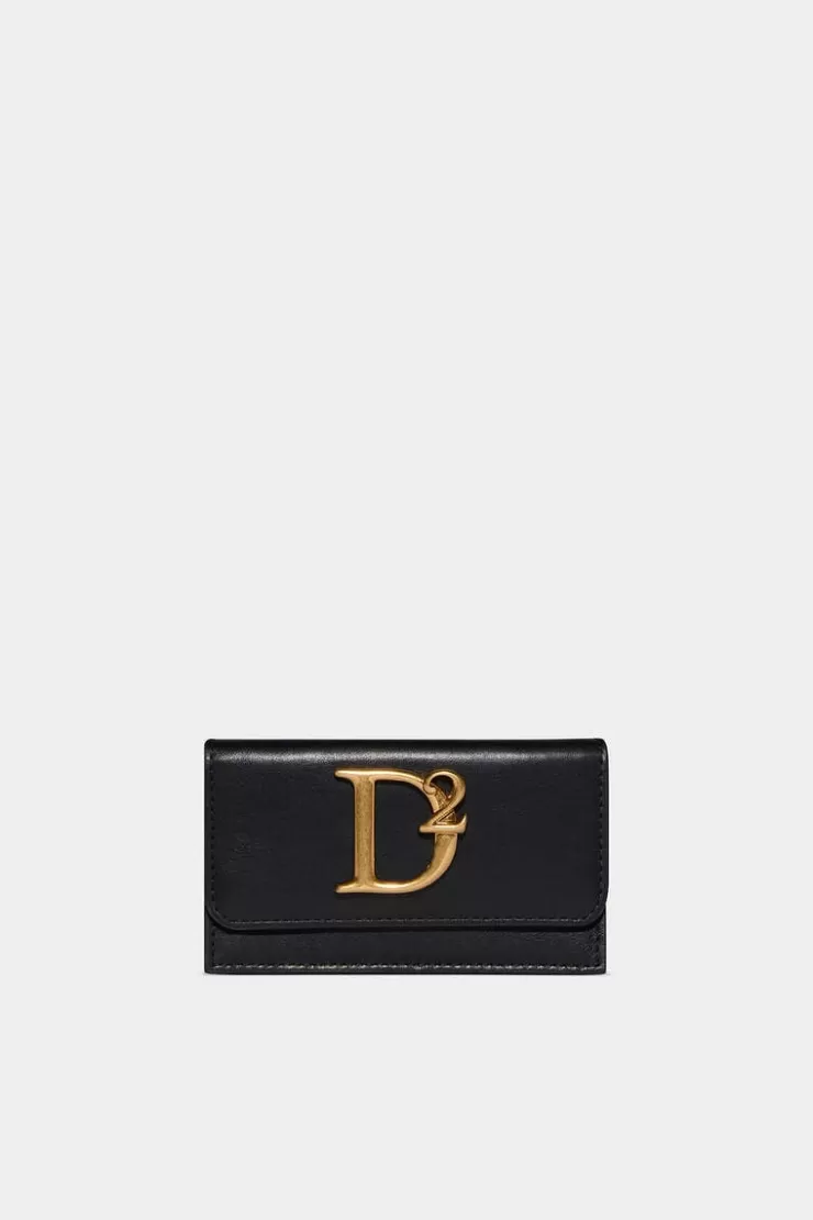 Dsquared2 D2 Statement Credit Card Holder>Donna Piccola Pelletteria