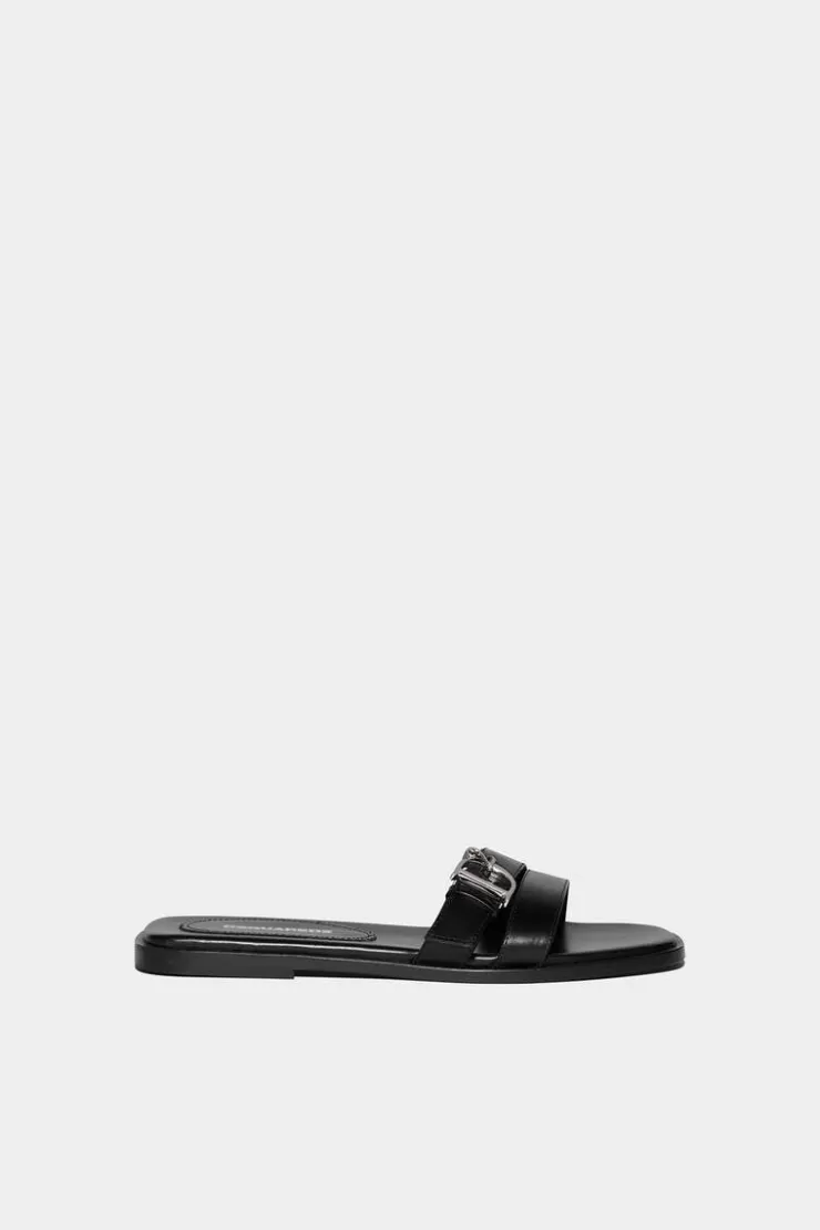 Dsquared2 D2 Statement Sandals>Donna Slides