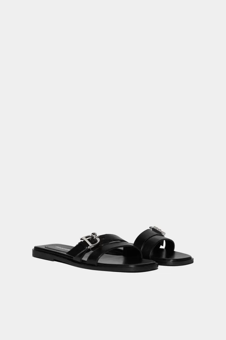 Dsquared2 D2 Statement Sandals>Donna Slides