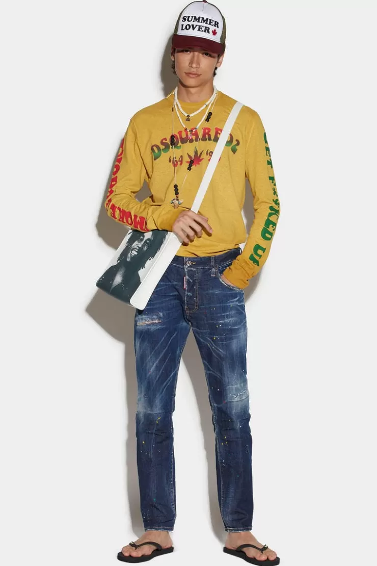 Dsquared2 Dark Bob Wash Skater Jeans>Uomo Jeans