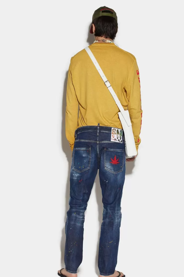 Dsquared2 Dark Bob Wash Skater Jeans>Uomo Jeans