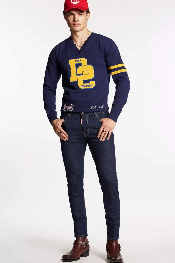 Dsquared2 Dark Rince Wash Skater Jeans>Uomo Jeans