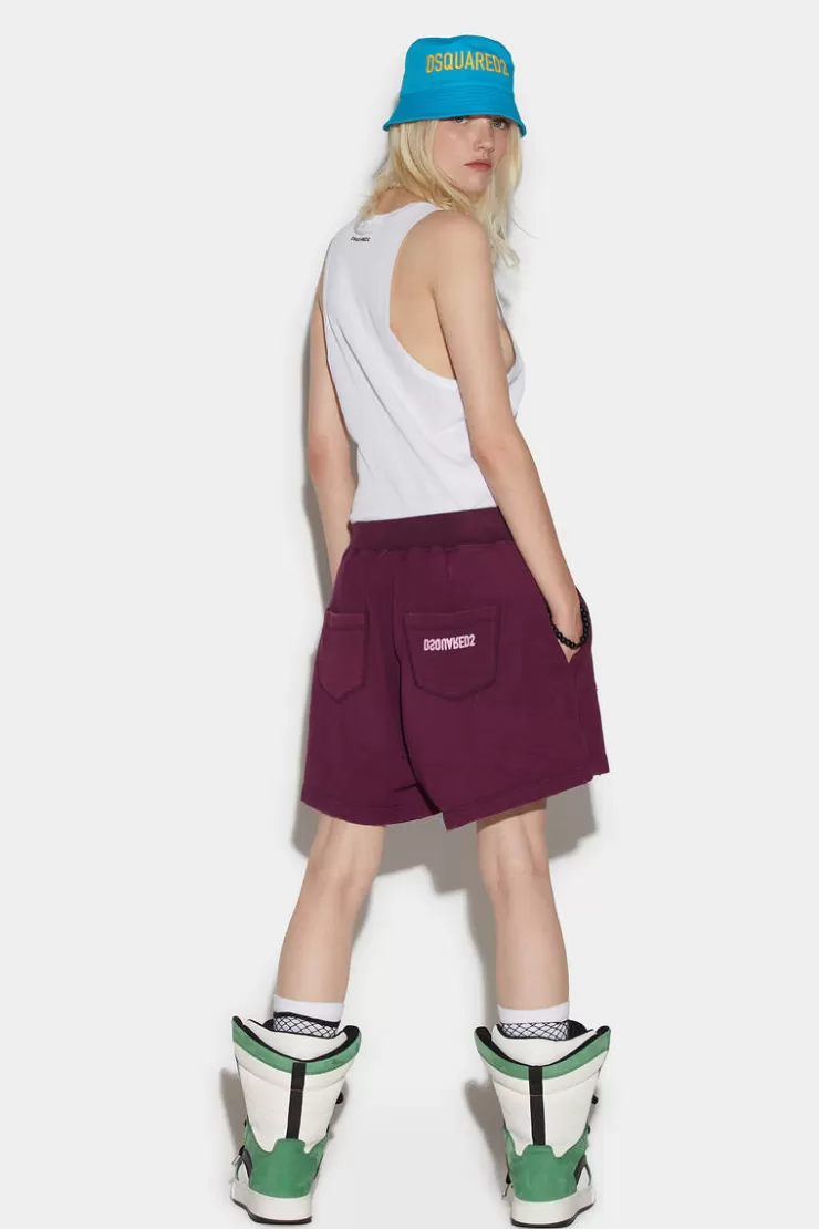 Dsquared2 Destroyed Arnold Shorts>Donna Pantaloni Corti