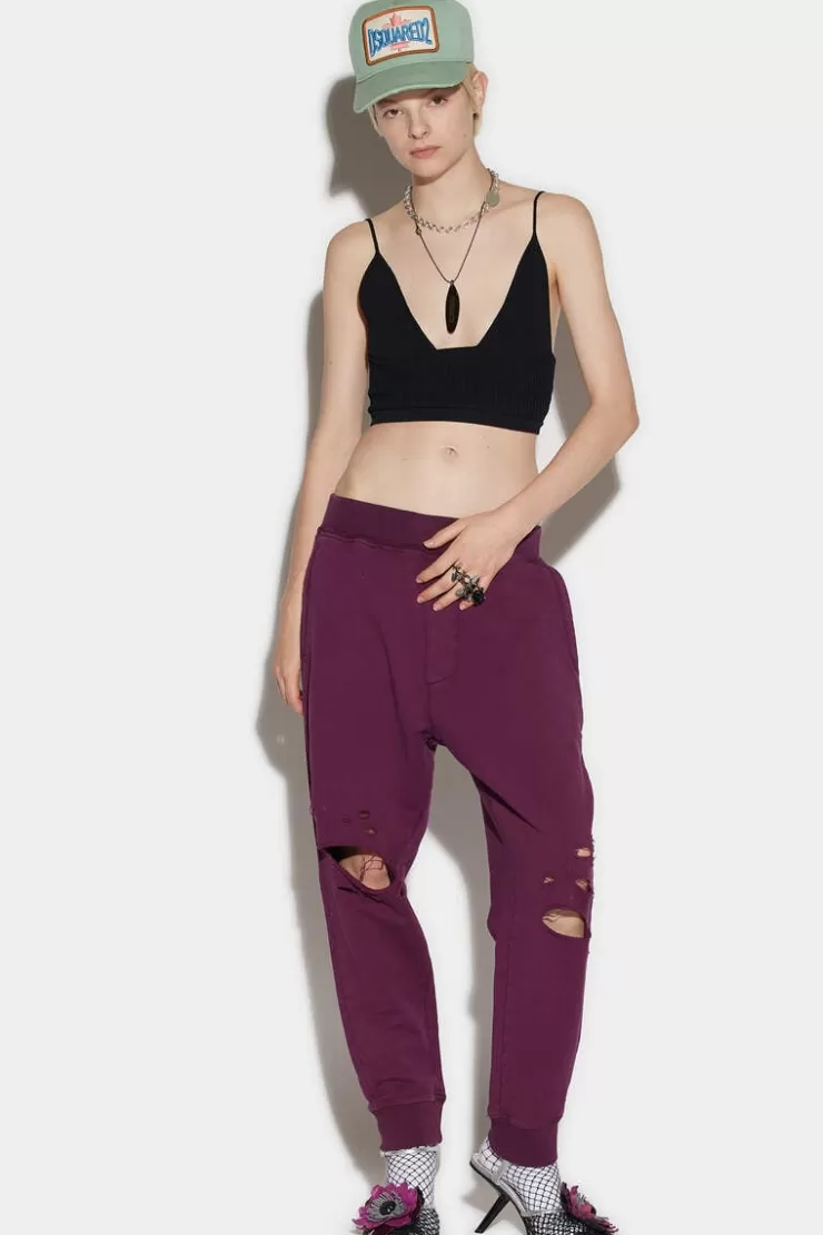 Dsquared2 Destroyed Ski Pants>Donna Pantaloni