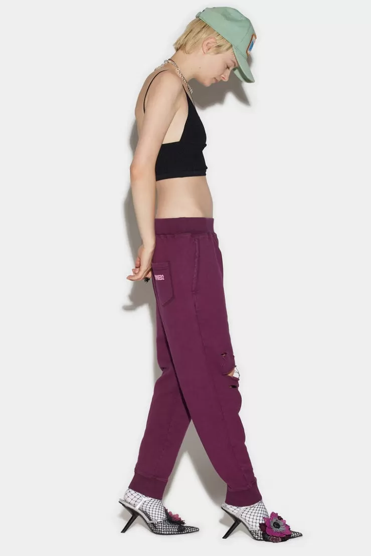 Dsquared2 Destroyed Ski Pants>Donna Pantaloni
