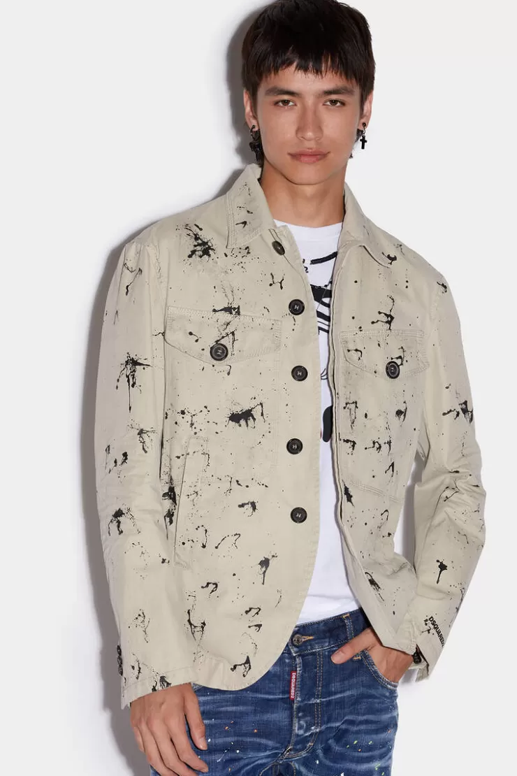 Dsquared2 Drawstring Trench Blazer>Uomo Abiti & Giacche