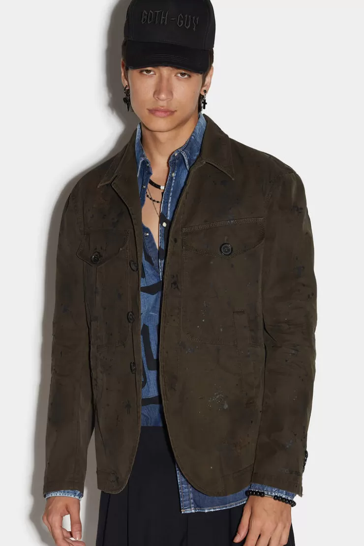 Dsquared2 Drawstring Trench Blazer>Uomo Abiti & Giacche